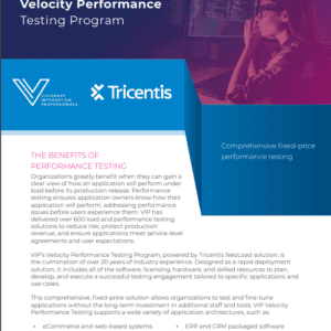 Velocity Performance Testing by Tricentis
