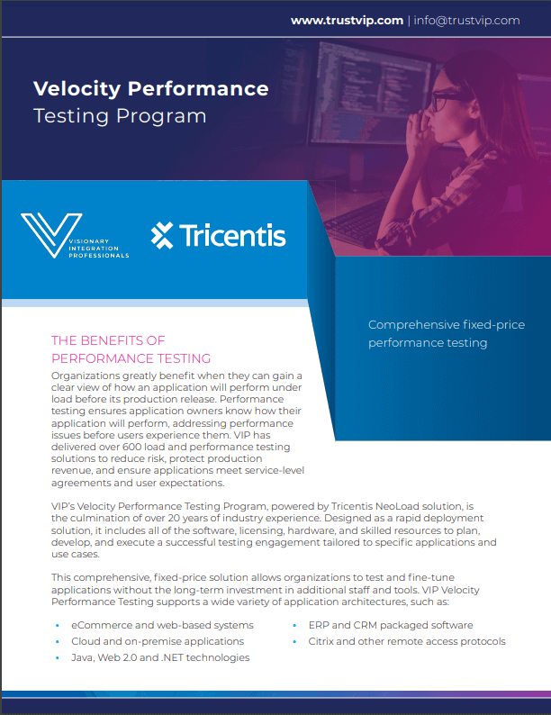 Velocity Performance Testing by Tricentis